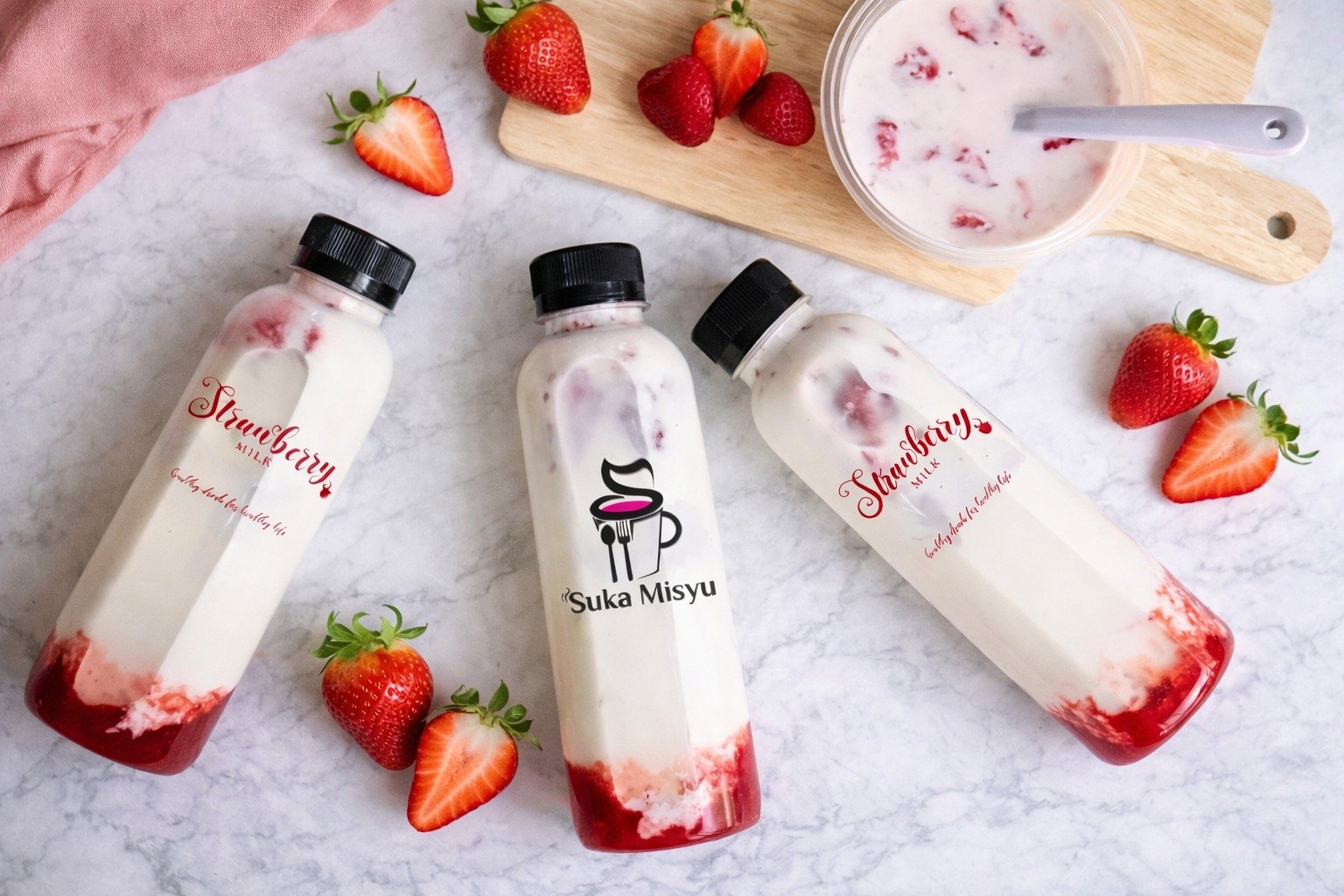 Strawberry Cheese Milk